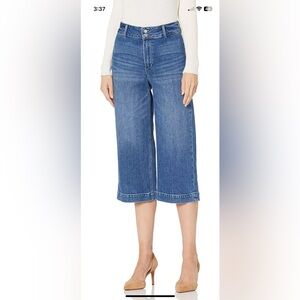 PAIGE Anessa Clean Front Double Button High Rise Culotte Size 31. No tags